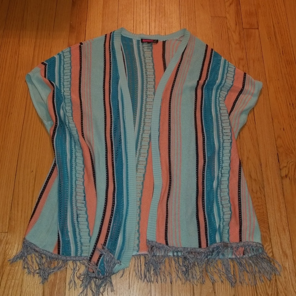 Multi-Colored Fringed Tunic